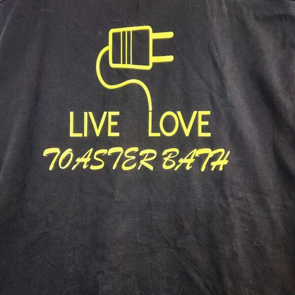 Black Razor Back Tank Top with Yellow Graphic, 3XL - Picture 4 of 9